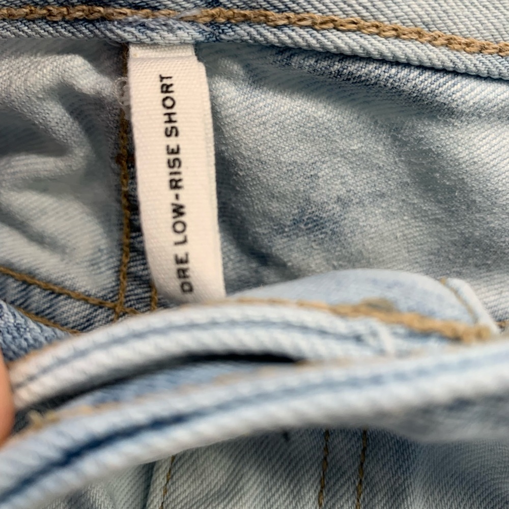 Rag & Bone Oasis Tie Dye Distressed Dre Low Rise Jean Shorts Size 28 - Picture 4 of 10